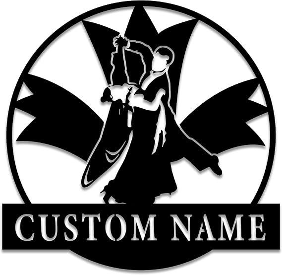 Custom Latin Dance Metal Wall Art, Personalized Latin Dance Name Sign, Decor for Room, Latin Dance Home Decor, Latin Dance Lovers Gift, Wall Hangings, 8-24inch