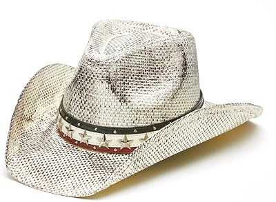 Vintage USA American Flag Cowboy Hat wWestern Shape-It Brim White Stars and Stripes