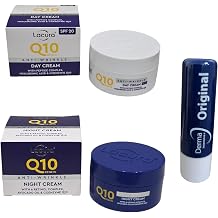 Lacura Q10 by Aldi Renew Anti-Wrinkle Day & Night Cream Set 50ml Each | SPF 20 | Retinol & Hyaluronic Acid, With Free Orignial Lip Balm