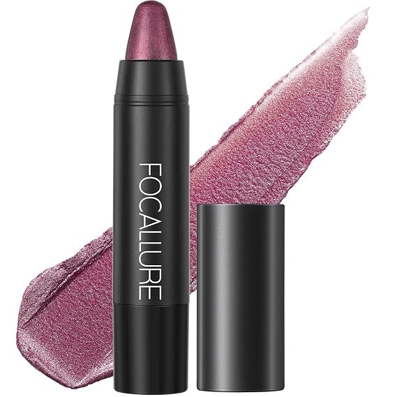 FOCALLURE Ultra Chic Lipstick,Moisturizing Lip Crayon,Lightweight Color without Drying or Fading,Long Lasting Lips Makeup,#23 Pansy Purple