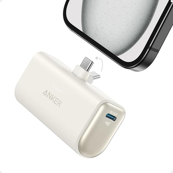Anker Nano Power Bank,5,000mAh Portable Charger, Built-in USB-C Connector