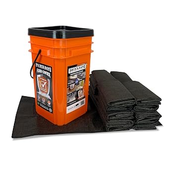 Quick Dam Grab & Go Flood Kit includes 20- 2ft Flood Bags in Bucket , Black , 1 Kit - QDGGFB-20