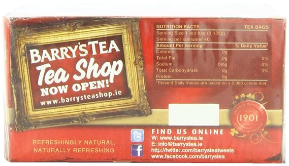 Barry's Tea Bags, Gold Blend, 40 Count (COMINHKG048557)
