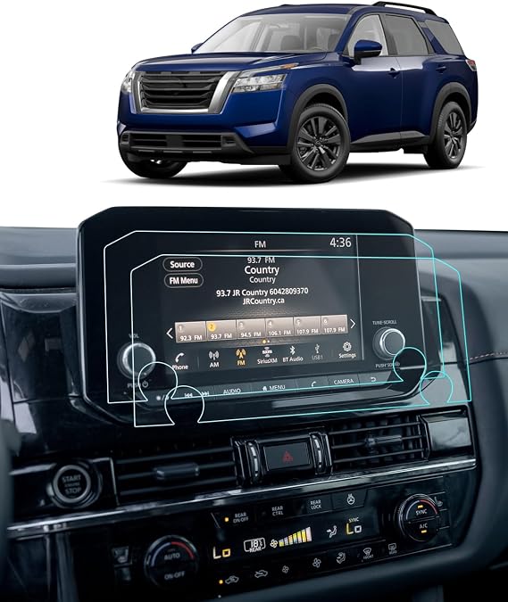 For 2025 Nissan Pathfinder Screen Protector - (2PCS) 2023 2024 2025 Pathfinder (S/SV/Rock Creek) 8 Inch TouchScreen, 2025 Pathfinder Accessories HD Transparent Protective Nano Film Fingerprint Resistant