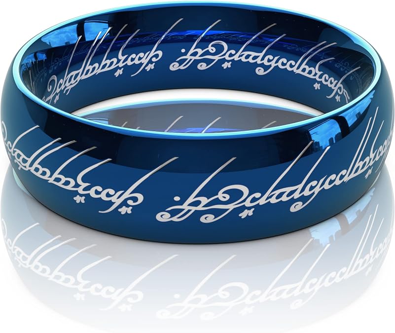 King Ring 6mm Rings Ver.2 Magic Patern High Polished Stainless Steel Bands