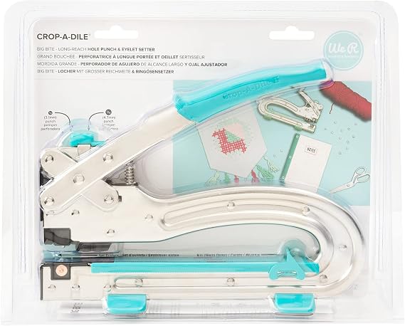 We R Memory Keepers Crop-a-Dile II Big Bite Punch, Aqua