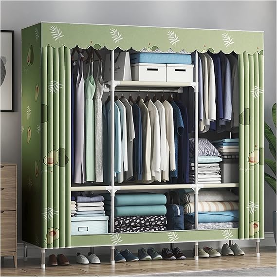 Portable Closet Large Multi-use Closet Wardrobe Portable Wardrobe Closet Clothes Storage Organizer Wardrobe Storage Closet Portable Closet Organizer 59" L X 17.7" D X 67" H Wardrobe Closet Portable Wa