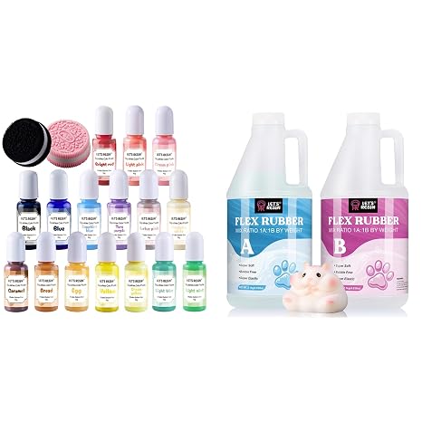 LET'S RESIN 140oz Liquid Silicone for Squishy Maker and Silicone Pigment Dye