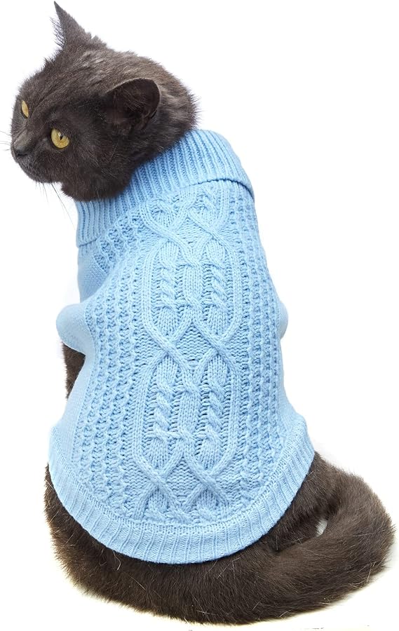 Cat Sweater Stretchy,19 Colors,6 Sizes,Snug Winter Cat/Dog Outfit