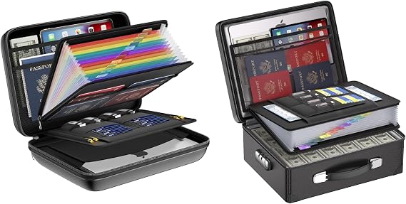 DocSafe Fireproof File Organizer with Lock, 6400F Fireproof Document Box with Lock