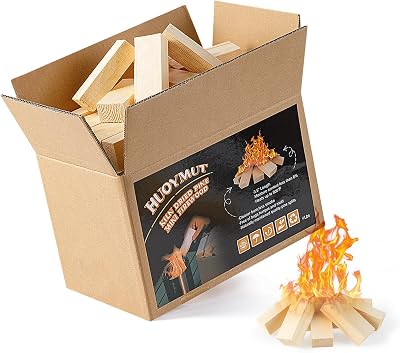Mini Fire Stick Wood with 12pcs Fire Starters,3.5 Lengths Kiln Dried Pine Small Firewood,Waterproof Charcoal Starters,Solo Stove Accessories for Tabletop Fire Pit,Solo Stove Mesa,7.5Lbs