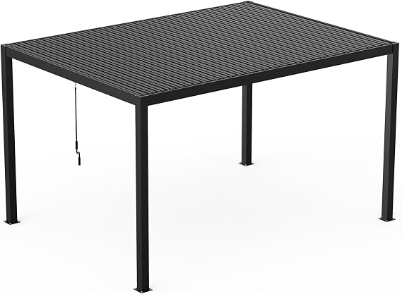 8640 Louver Pergola 10x13FT Aluminum e Steel Louvers