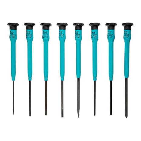 Moody Tools 58-0390 8-Piece ESD Safe Driver Set | Slotted and Phillips Combo