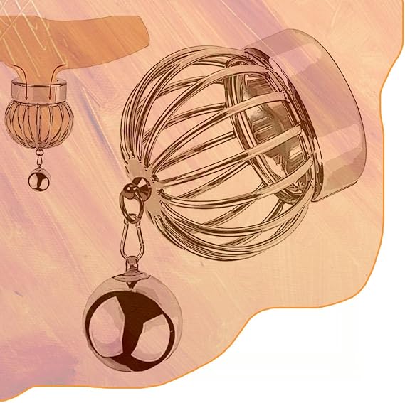 Metal Pendant Stretcher, Men's Anti-Escape cage Design (USF163) (30mm) | can be used alone or with a main unit, suitable for experienced users
