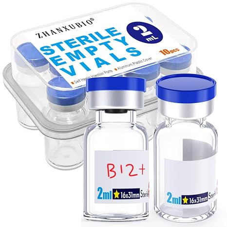 Sterile Glass Ampoules with Self Sealing Injection Port and Folding Top - Sterile Pack of 10 (2ml 10)