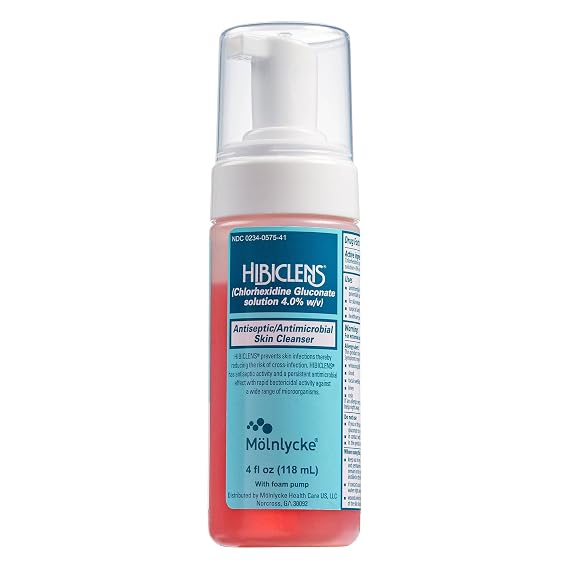 Hibiclens Antiseptic/Antimicrobial Skin Cleanser 4 oz. NonSterile Pump Bottle 1 Each 57541 | Non-Sterile, Pump Bottle, 57541