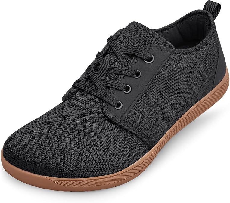 Unisex Wide Barefoot Shoes Mens Womens Trainers Casual Walking Shoes Wide Toe Box Trainers Lightweight Breathable Minimalist Sneakers