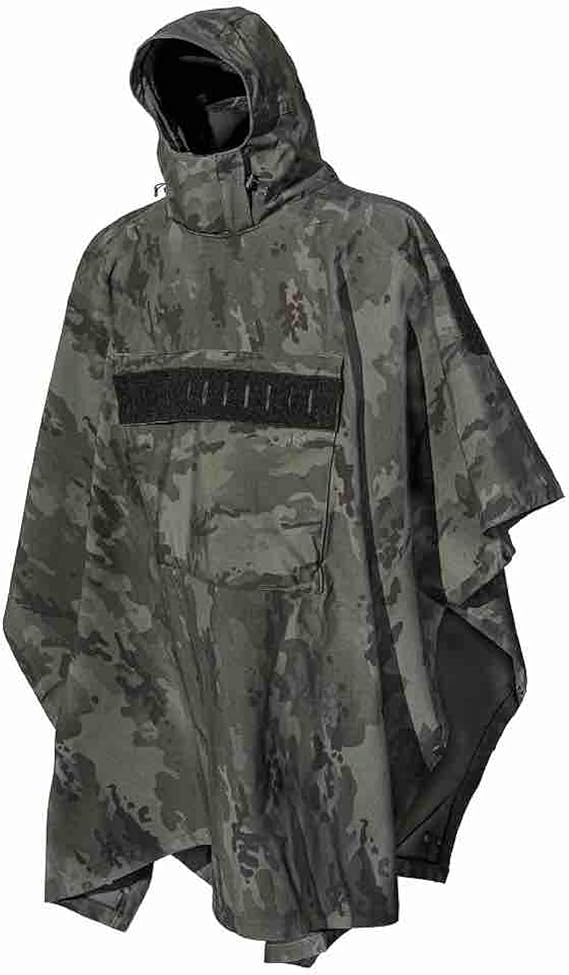 HAZARD 4 PonchoVilla Tactical Poncho, Waterproof Breathable Military Rain Gear, Softshell, Heavy Duty & Packable