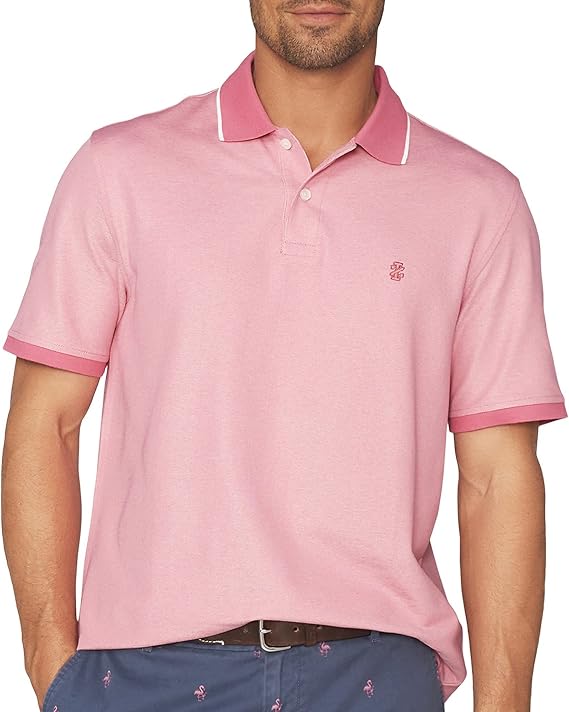 IZOD Mens Solid Advantage SportFlex Performance Polo Shirt X-Large Pink