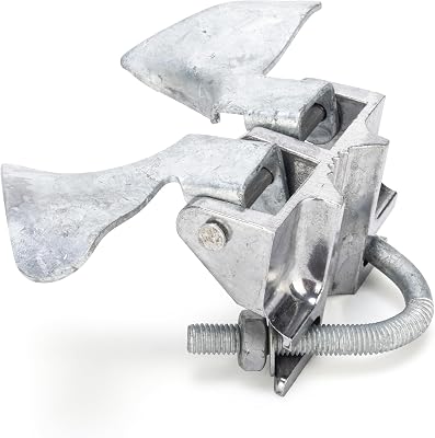 Butterfly Gate Latch Heavy Duty, Galvanized Finish, Used for Chain Link Fence Gate, Chain Link FenceButterfly Gate Latch Fits 1-38 0.D. Gate Framesand 2-38 0.D. Gate Posts, 1 Pack