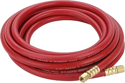 Hromee Air Acetylene Torch Hose 12-Feet X 316-Inch with 38-24 LH Fittings