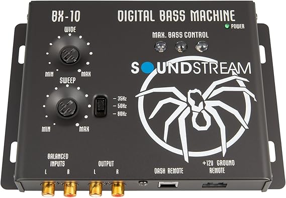 Soundstream BX-10 Bass Enhancer Processor | Car Audio Bass Restoration Processor with Remote Control | Epicenter Alternative for Factory & Aftermarket Sound Systems | Subwoofer Bass Booster