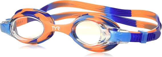TYR Swimple Metallized Kids' Swim Goggles Mirrored Swimming Goggles for Competitive Training and Recreation - Anti-Fog, UVA/UVB Protection, Watertight Seal