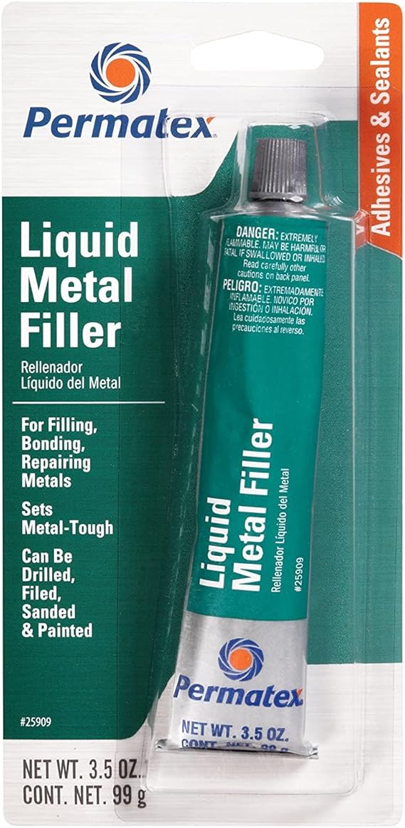 Permatex 25909 Liquid Metal Filler, 3.5 oz.