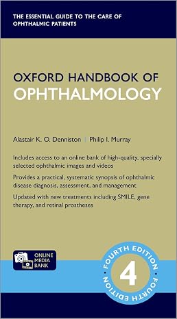 Oxford Handbook of Ophthalmology (Oxford Medical Handbooks)
