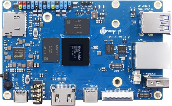 Orange Pi 5 8G Rockchip RK3588S 8 Core 64 Bit Single Board Computer, 2.4GHz Frequency Open Source Development Board Mini PC Desktop Run Orange Pi OS, Android12, Debian11