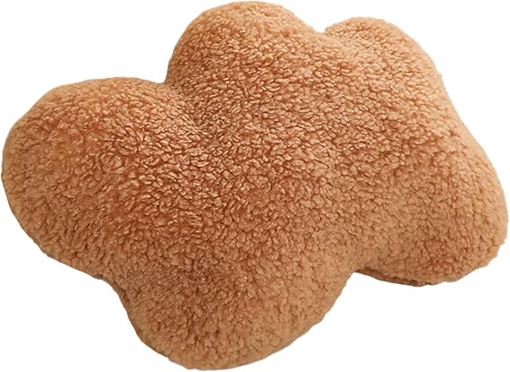 Cloud Shaped Pillow Super Soft Waist Cushion Cloud Rest Pillow Plush Cushion Reading pad Room Decoration (14.9in*22.4in, Brown)