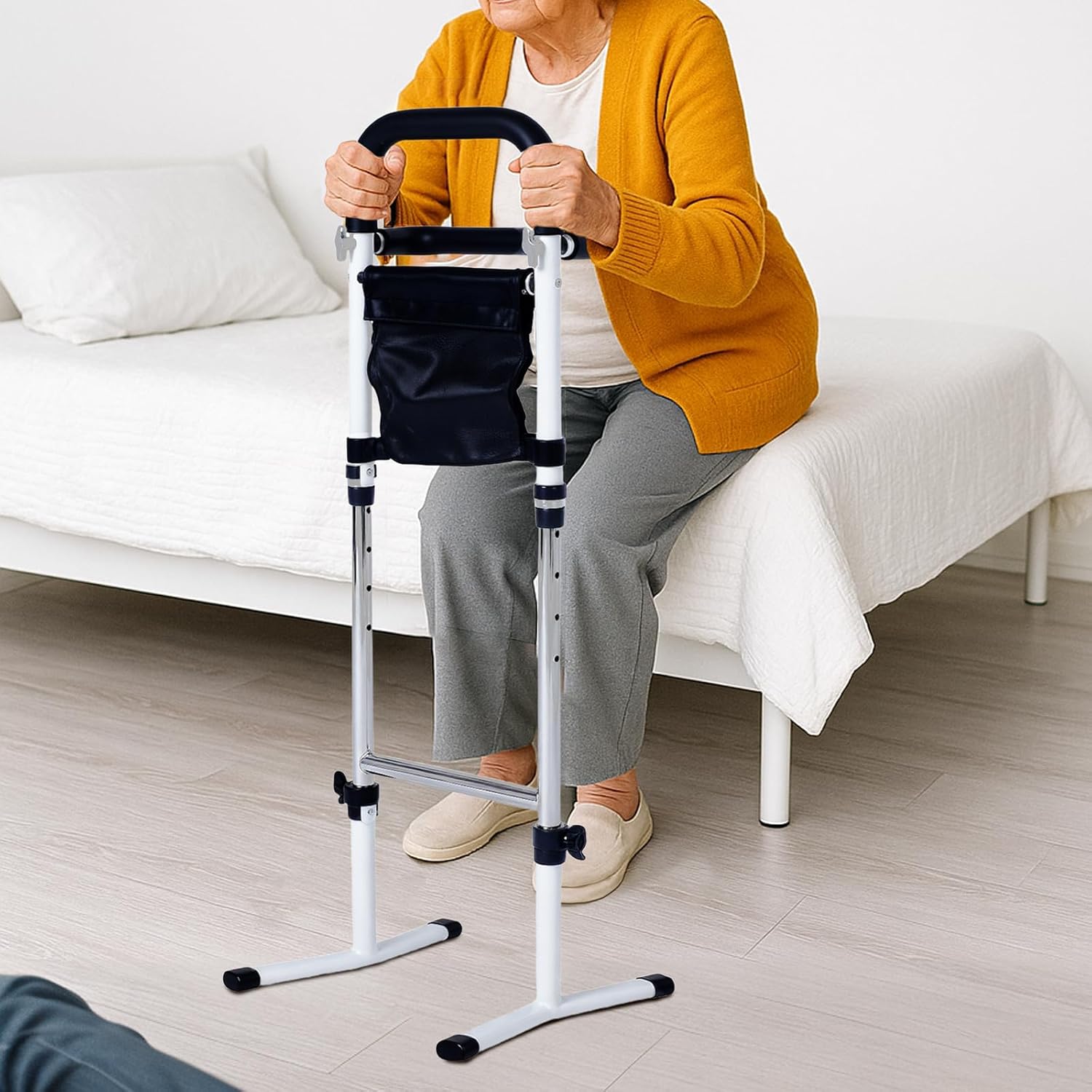 Standing Aid Sofa Height Adjustable Walking Aid for Seniors Adults Seniors Standing Aids for Bed Toilet Sofa Sturdy Standing Aid 5-Level Height Adjustment Load Capacity 150 kg