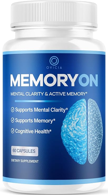 MemoryOn - MemoryOn Capsules Brain Advanced Formula Support Daily Pills Memory All Natural Ingredients Maximum Strength, Vitamins for Health and General Wellness, 60 Capsules for 1 Months