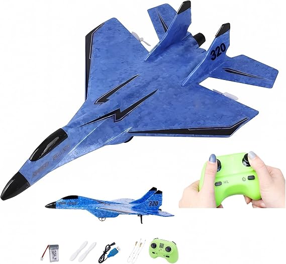 2023 New Remote Control Wireless Airplane Toy With Lights, USB Rechargeable SU-35 RC Remote Control Plane Glider, Outdoor Drop-Resistant Foam RC Air Planes Fighter Jet For Adults Aircraft Enthusiasts