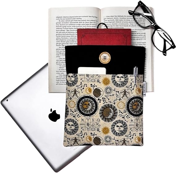 Kitap Kılıfı, Kitap Çantası, Book Bag, Tablet Bag, Book Sleeve, Ebook Bag, (Astroloji)
