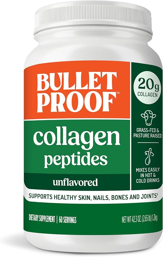 Bulletproof Unflavored Collagen Peptides Protein Powder, 42.3 oz