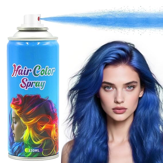 Blue Hair Spray, Blue Hair Spray Temporary, Temporary Hair Color Spray