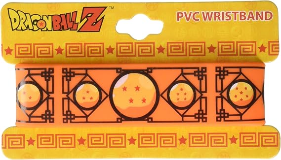 Dragon Ball Z Wristband Goku Kanji & Dragon Balls Miniature Novelty Toys,