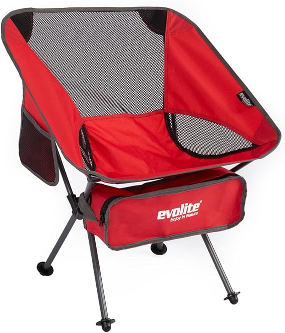 Evolite Mini Kamp Sandalyesi - Kırmızı