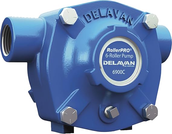 Delavan 6900C 6 Roller Pump - 150 PSI, 19.6 GPM, Cast Iron, CCW