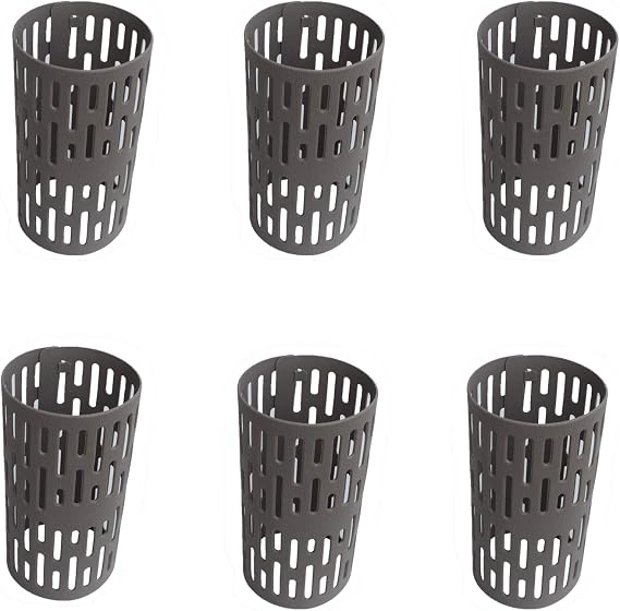 Plastic Tree Trunk Protectors - Nursery Mesh Bark Guard, Prevent Damage From Trimmers, Mowers, Rodents (6 Pack)