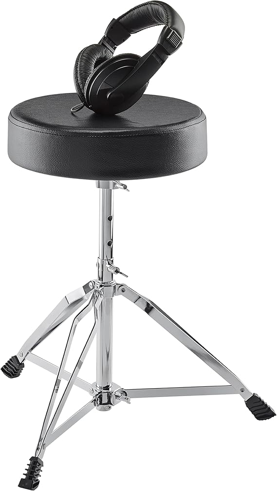 Alesis Drum Essentials Bundle - Complete Electric Drum Set Accessory Pack including a Drum Throne and On-Ear Headphones