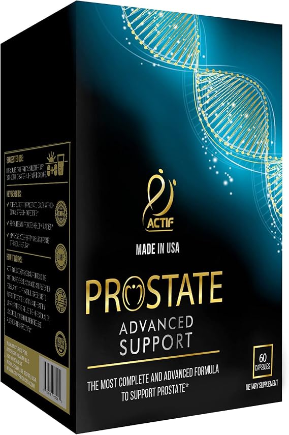 ACTIF Prostate Advanced Support with 20+ Factors, Complete Support for Urinary Health and Prostate - 60 Capsules, Made in USA, Non-GMO