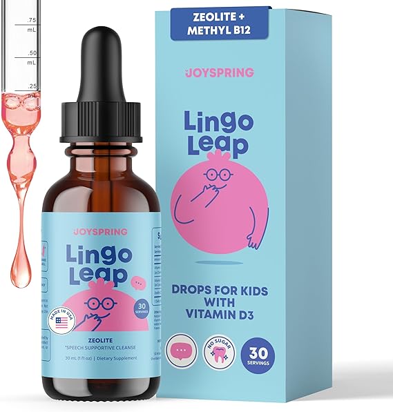 JoySpring LingoLeap Kids Zeolite Drops, Berry, 30 Servings, Ages 3+