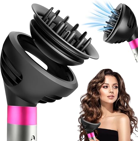 Hair Diffuser Attachments for Dyson Airwrap HS05 HS01 HS08 Diffuser Hair Waves and Curls Diffuser Attachment Hair Dryer for Dyson Airwrap Convertible into Hair Dryer Diffuser Hair Dryer