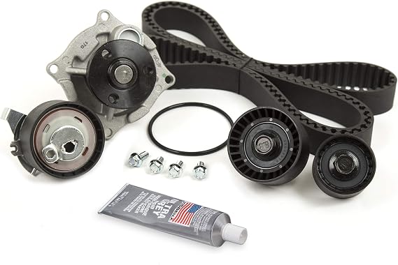 MA-4216893153 Timing Belt Kit Water Pump Compatible With/For 99-04 Mazda Ford ZETEC 2.0L DOHC VIN 3