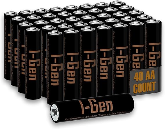 A114 Ultra Alkaline AA Battery 40-Pack LR6 1.5V