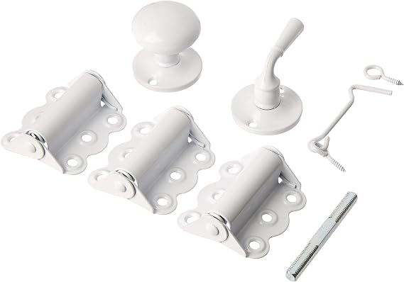 Wright Products V321WH VINYL/WOOD SCREEN DOOR KIT, WHITE
