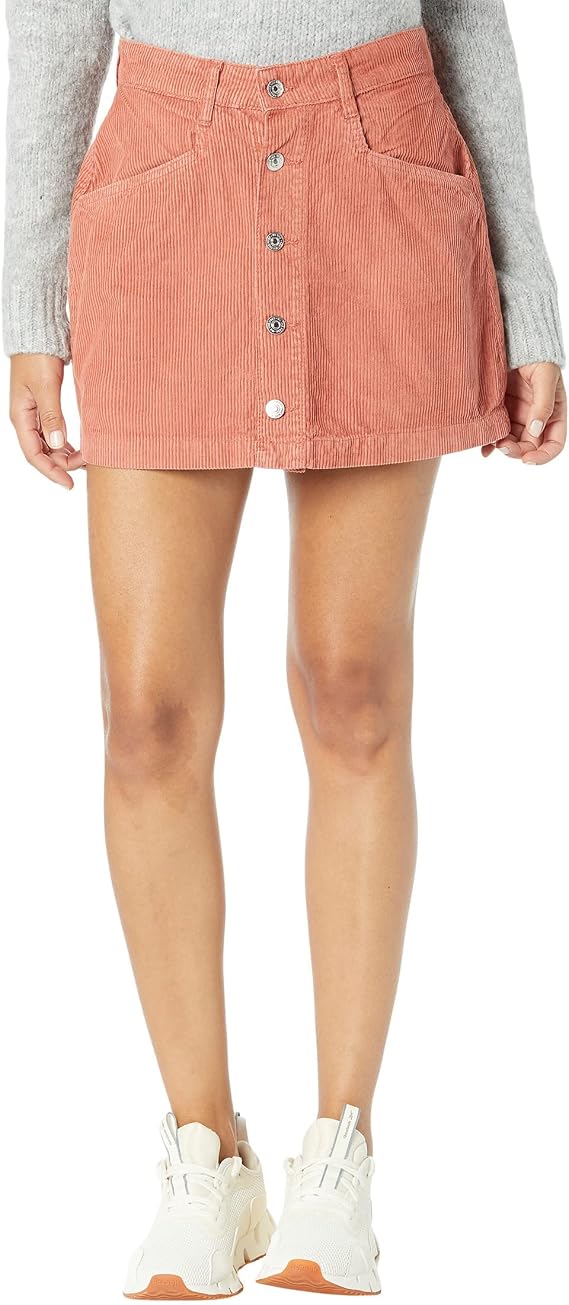 Free People Ray Cord Miniskirt Myrrh 4