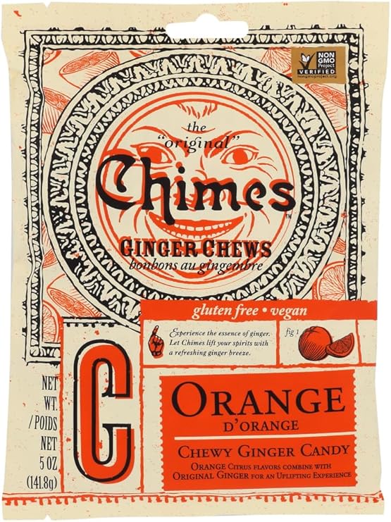 Orange Ginger Chews Pack of 2
